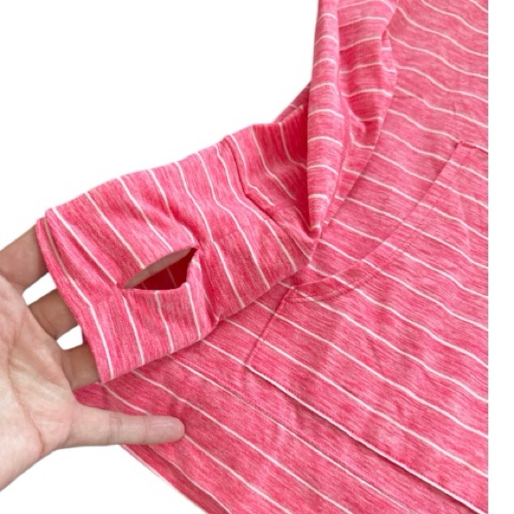 GapFit Lazy Oaf mock neck kangaroo shirt pink CS EUC VS0054 - Picture 3 of 5